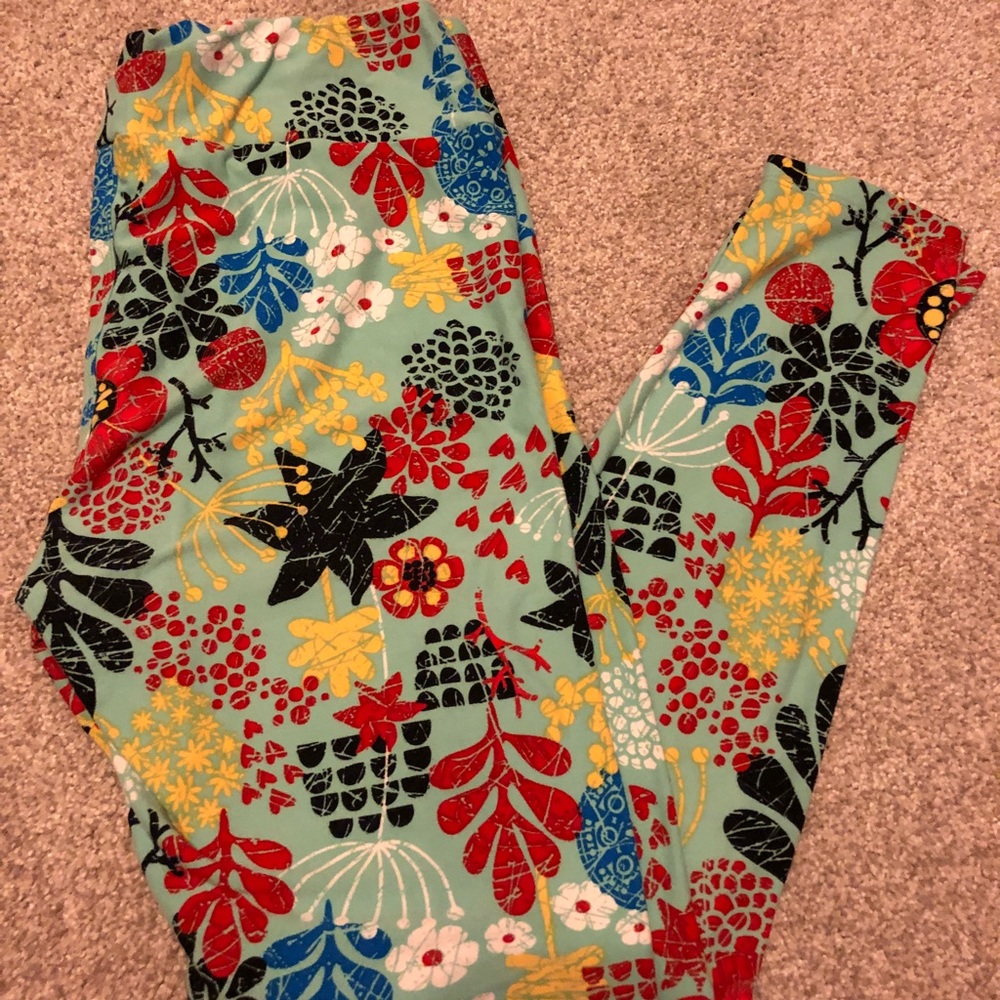 Lularoe TC floral leggings